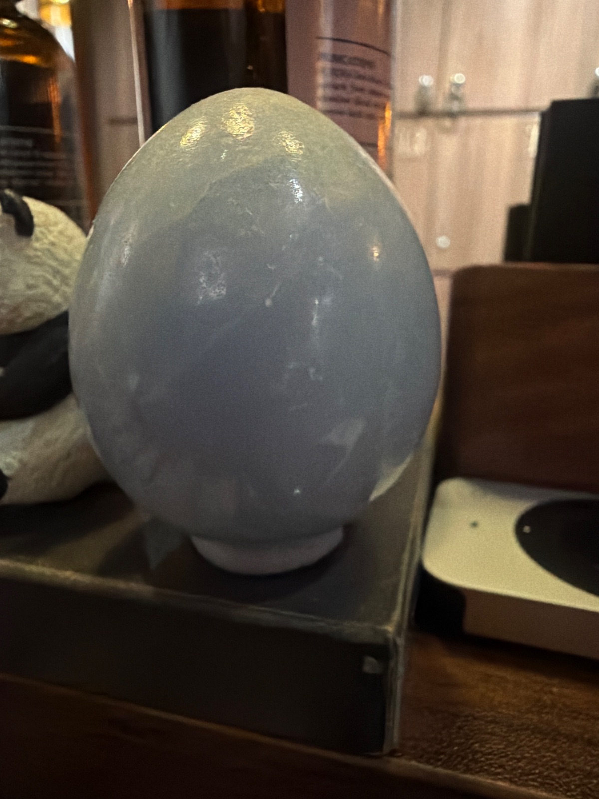 雞蛋型藍水晶